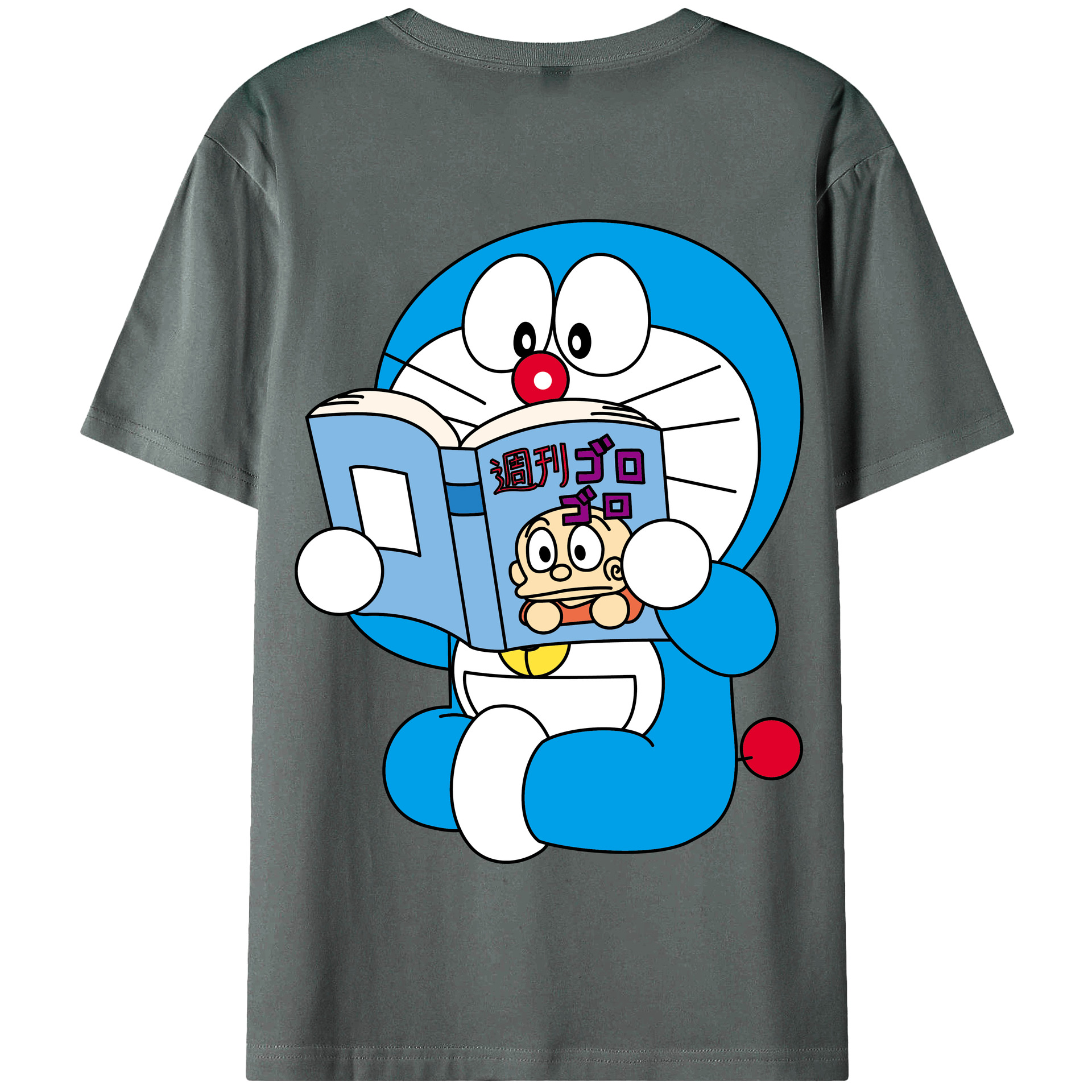 （画像用） ドラえもん Doraemon 綿100％半袖Tシャツ（背面プリント）
